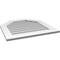 Ekena Millwork Octagonal Top Surface Mount PVC Gable Vent w/ 3-1/2"W x 1"P Standard Frame, 28"W x 28"H GVPOT28X2801SN - alternate 3